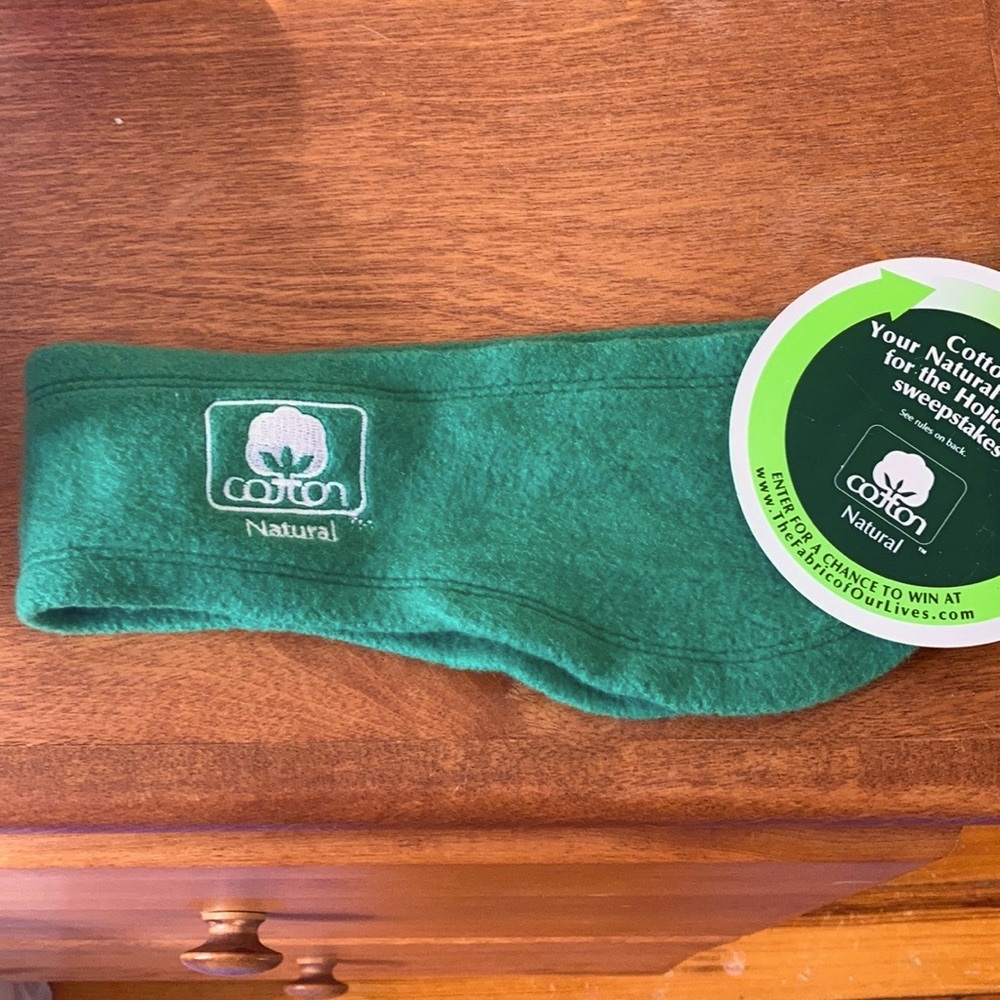 NWT natural cotton fleece headband